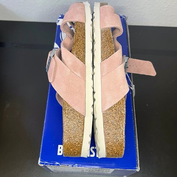 •NWT• BIRKENSTOCK Lugano Suede Soft Footbed in Pink Clay • EU40 / 9W / 7M - Picture 4 of 8